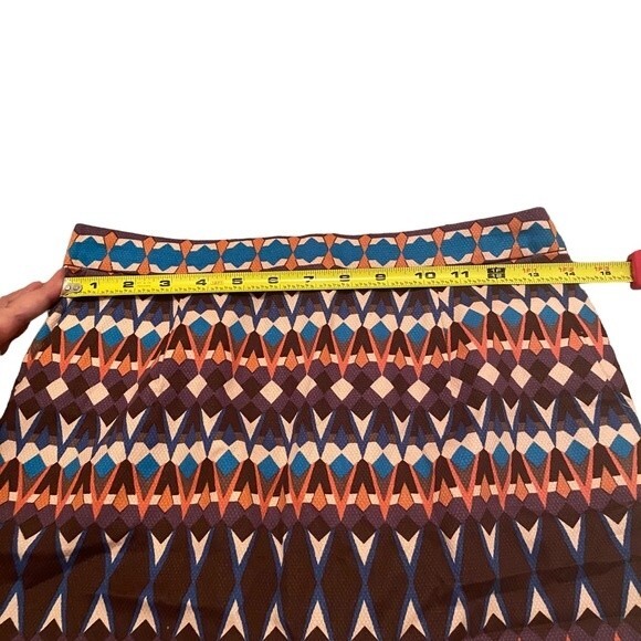 J Crew Womens 0‎ Multicolor Geometric Kaleidoscope Print Mini Skirt - Picture 9 of 9